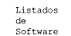 Listados de software
